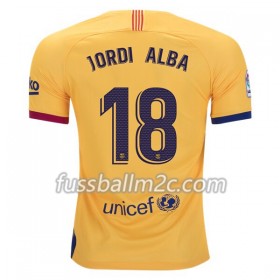 Fußballtrikots FC Barcelona Jordi Alba 18 Auswärts Trikotsatz 2019-2020